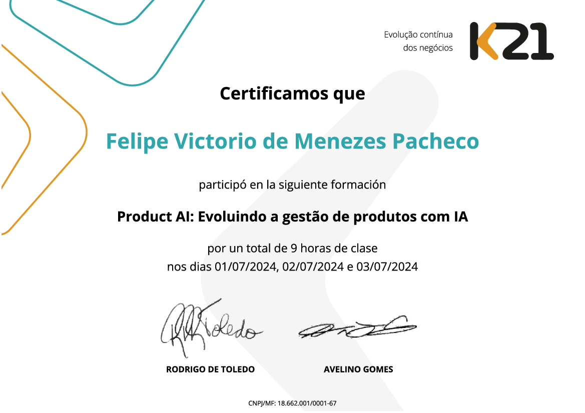 Certificado K21